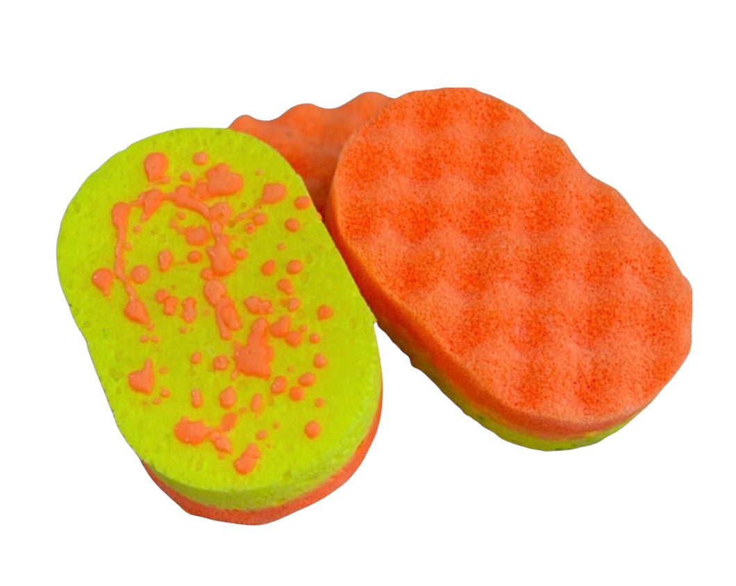 Takes two to mango scented soap sponges x 6