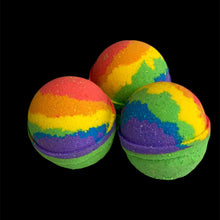 Load image into Gallery viewer, Round rainbow Bath Bombs x 8
