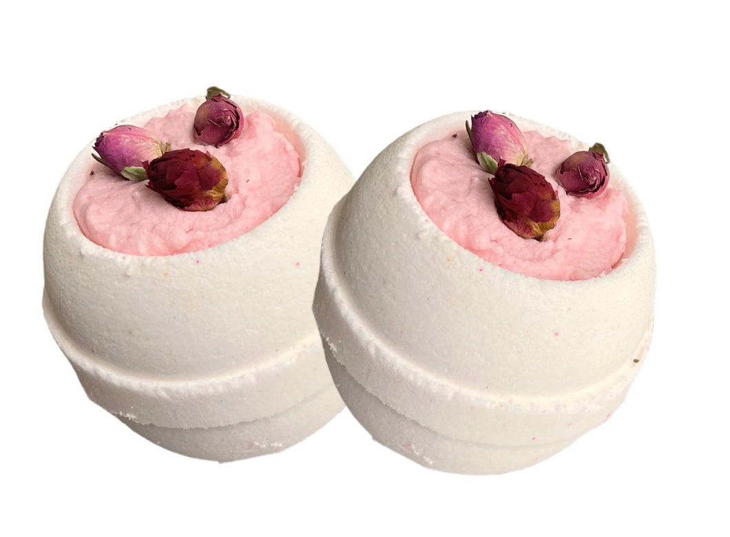 Rose & Lily scented bath bombs x 6