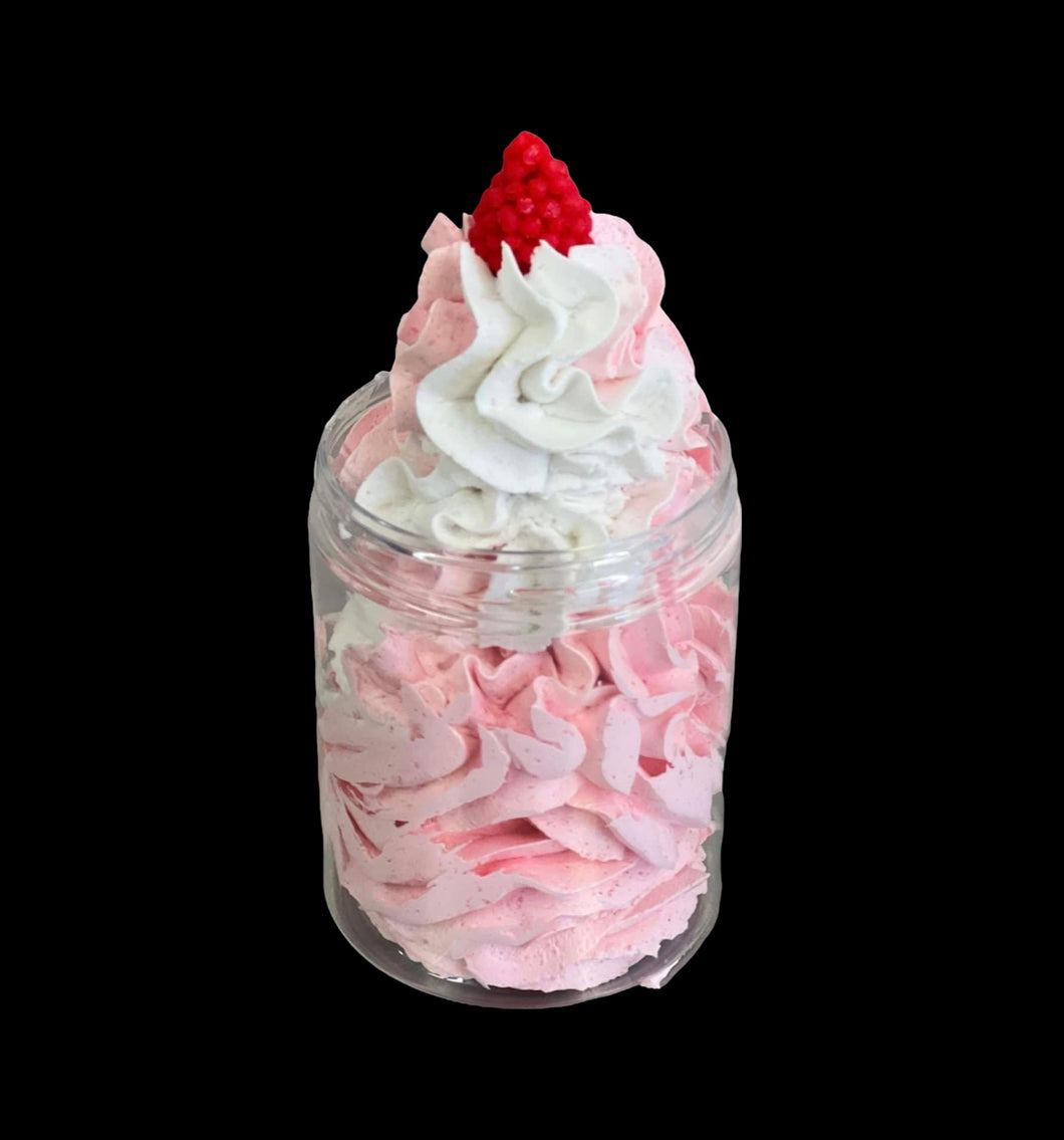 Raspberry Prosecco scented whipped soap x 6